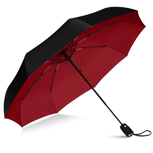 Repel Windproof Travel Umbrella Fibreglass Auto Open