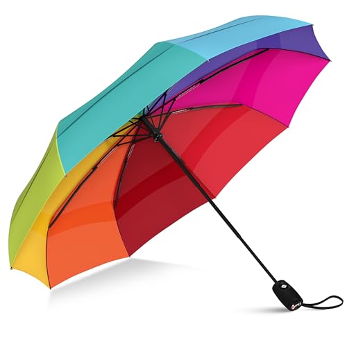 Repel Windproof Travel Umbrella Fibreglass Auto Open