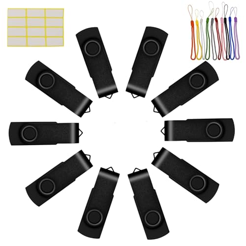 Uflatek USB 2.0 Flash Drive 1GB 10 Pack