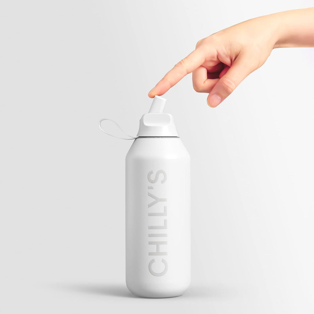 Chilly's Series 2 Flip Water Bottle With Sports Lid