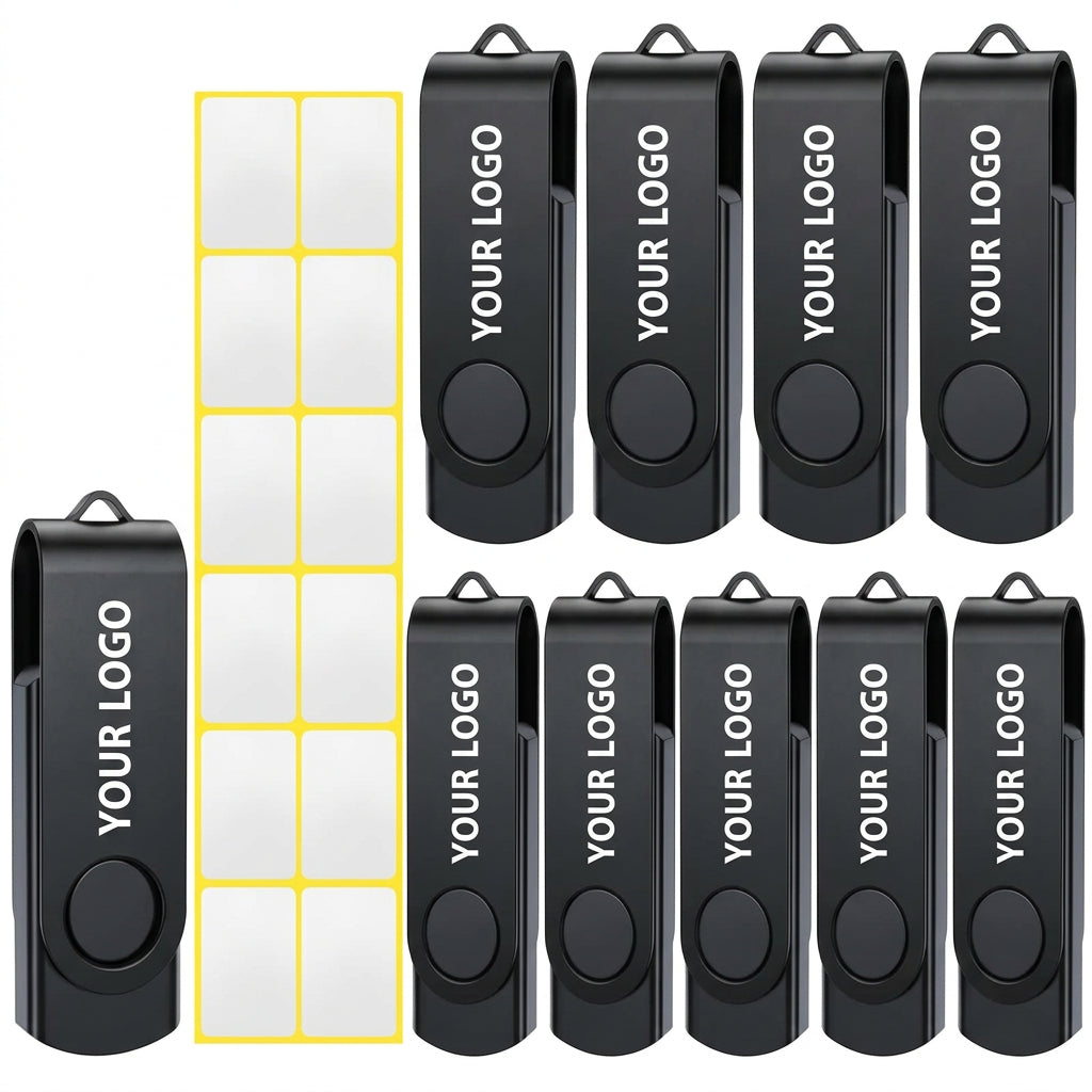 Uflatek USB 2.0 Flash Drive 1GB 10 Pack
