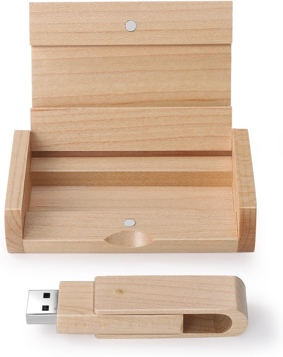 Kayllesine Rotate Maple Wood USB 3.0 Flash Drive 16GB