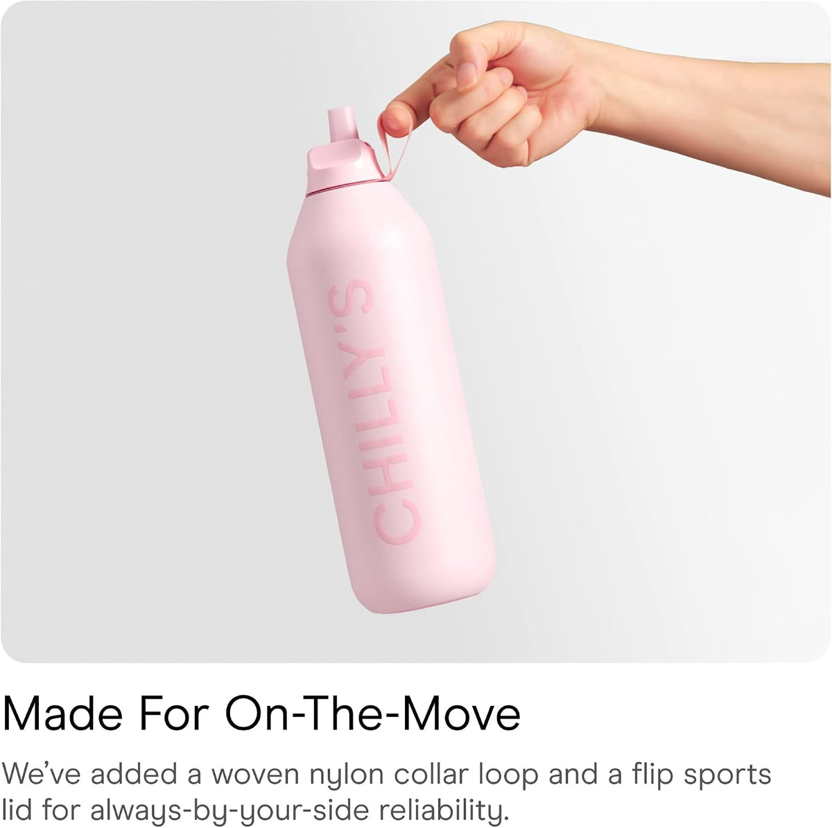 Chilly's Series 2 Flip Water Bottle With Sports Lid
