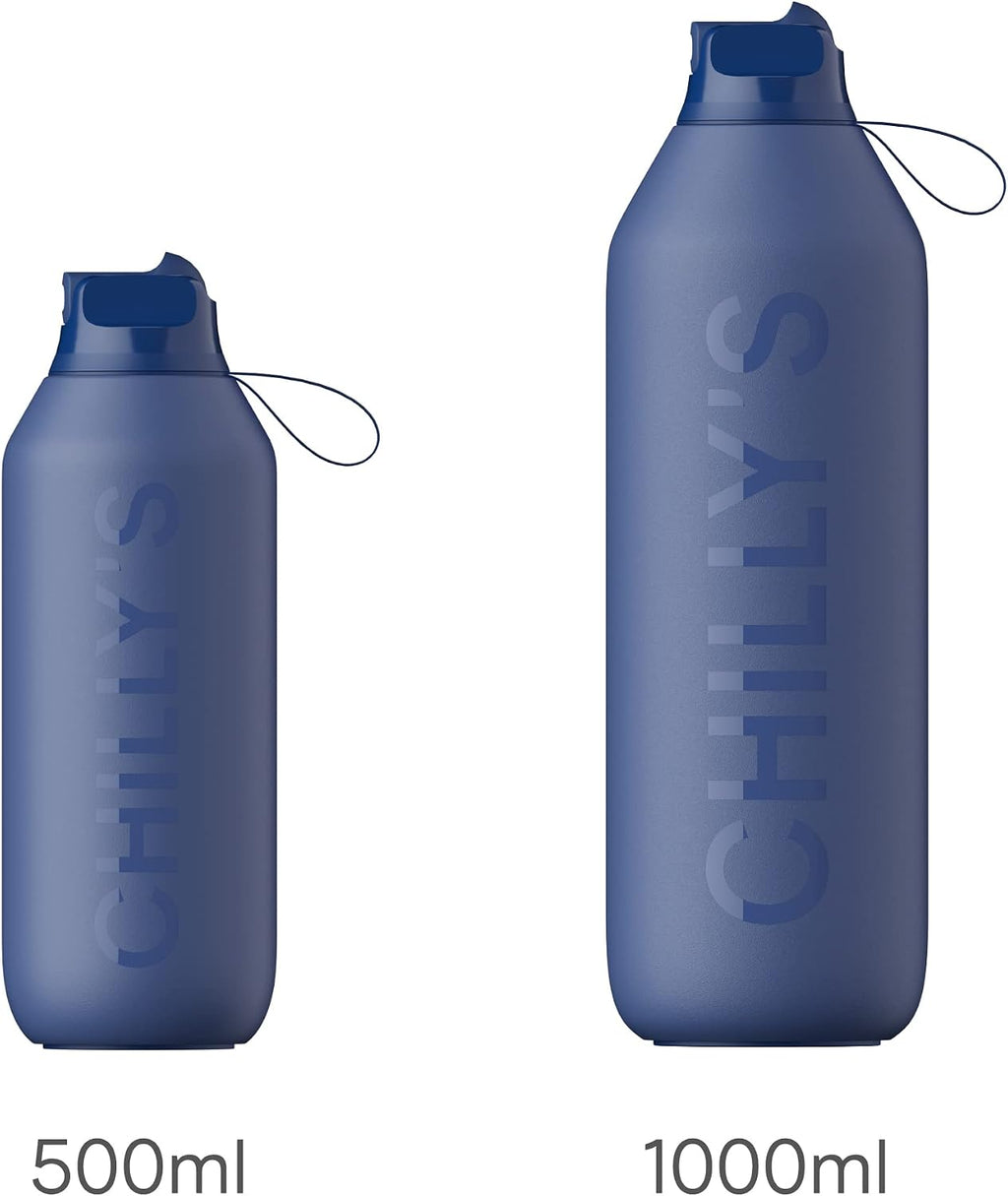 Chilly's Series 2 Flip Water Bottle With Sports Lid