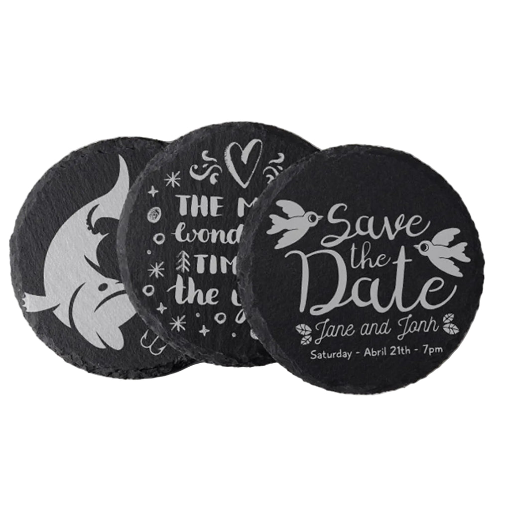WEWINK PLUS Slate Coasters Set 10cm