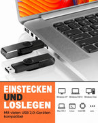 Uflatek USB 2.0 Flash Drive 1GB 10 Pack
