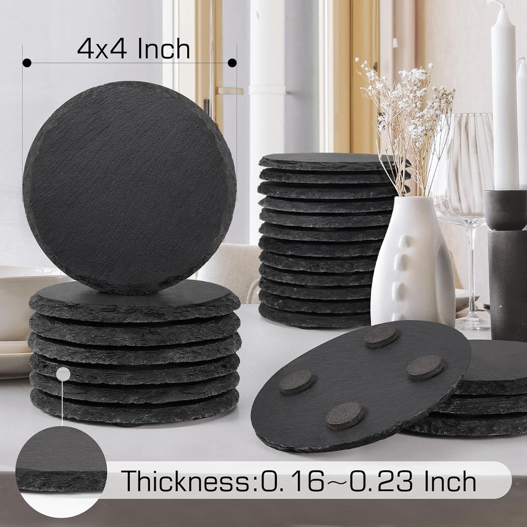 WEWINK PLUS Slate Coasters Set 10cm