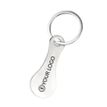 Personalised Trolley Token Keyring (Pack of 8+) | Custom Engraved Stainless Steel Shopping Coin UK