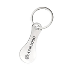 Personalised Trolley Token Keyring (Pack of 8+) | Custom Engraved Stainless Steel Shopping Coin UK