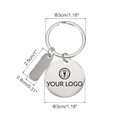 Personalised Stainless Steel Keyrings | Custom Engraved Metal Keychain Blanks | 30 Pack