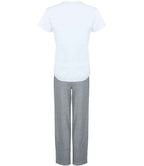 TC53 White/Heather Grey Back