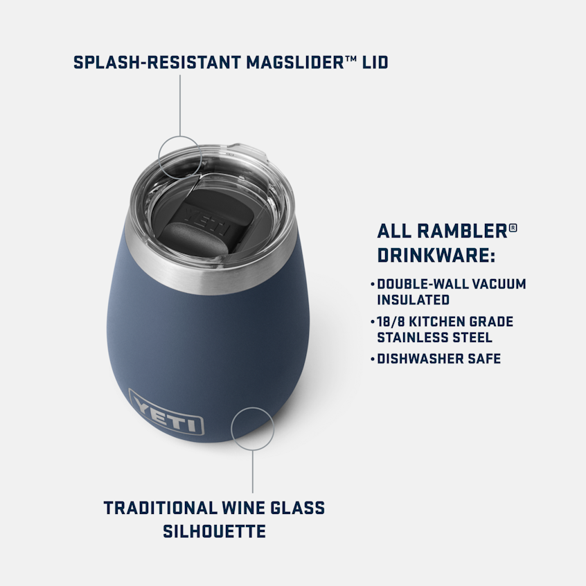 Rambler® 10 oz (295 ml) Wine Tumbler | With MagSlider Lid