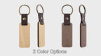Svalor 12 Pack Wooden Keyrings Blanks Rectangle