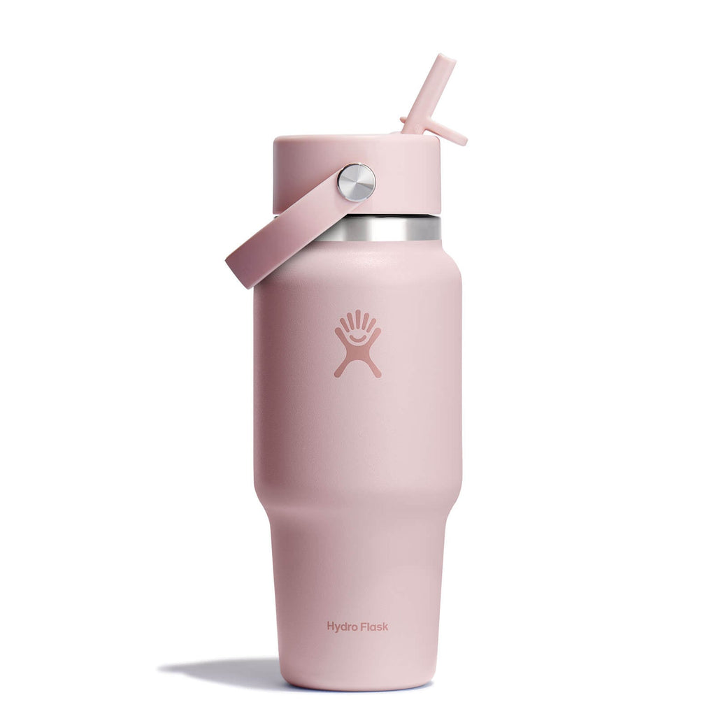 Hydro Flask Wide Mouth Travel Bottle with Flex Straw Cap 710ml